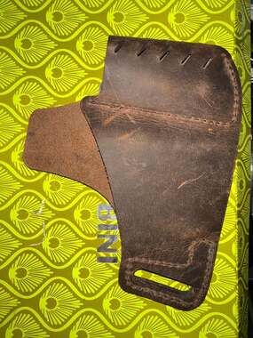 Versacarry Brown Leather OWB Holster - Distressed Buffalo Leather